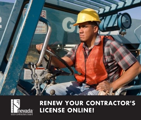 Renew your contractor's license online!